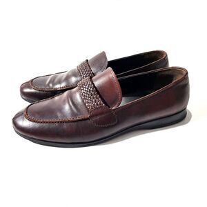 Tommy Bahama Manhattan Island  Bit Leather Loafers Sz 10.5 M Brown